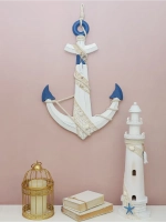 Декор для дома на стену "Якорь" 60*46 см
