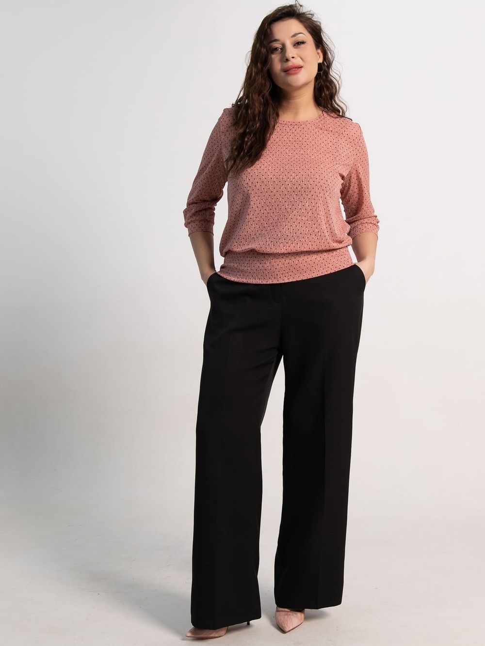 Блуза Люмия (пыльная роза) Б15298-3М LT Collection