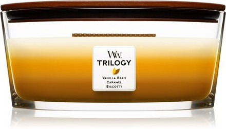 Woodwick Trilogy Cafe Sweets - ароматическая свеча с деревянным фитилем (хартвик) /   453.6  g  / GTIN 663595769044