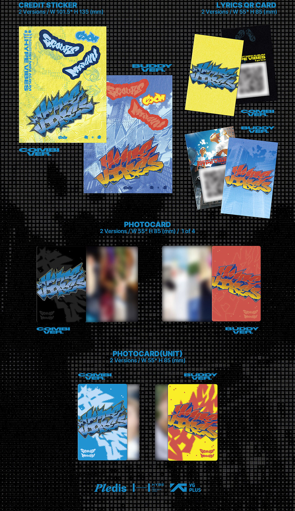 Альбом S.COUPSxMINGYU (SEVENTEEN) - 1st Mini Album HYPE VIBES (Weverse shop)