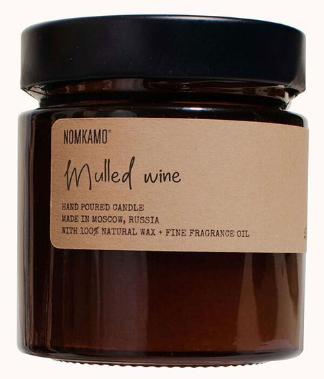 MULLED WINE свеча в янтарной банке, Nomkamo