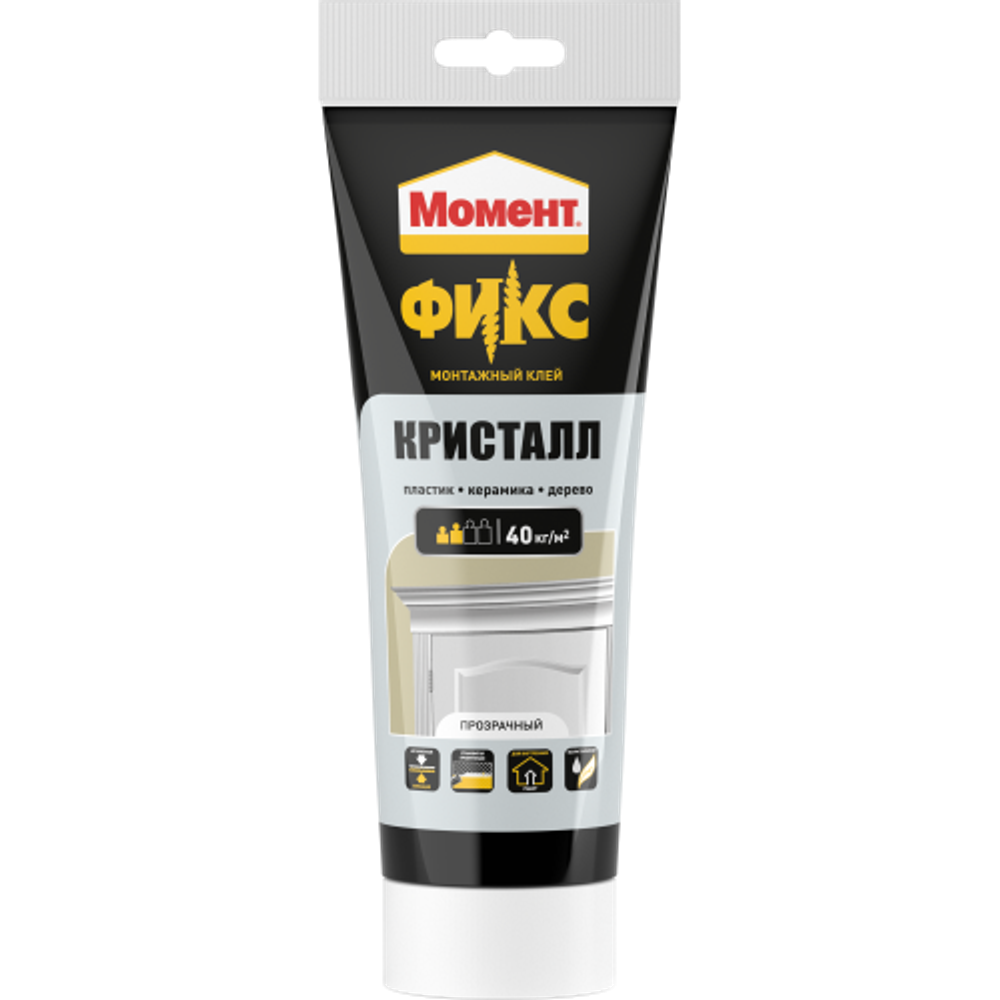 Клей Момент 2574393 Fix Кристалл 185 гр. | Клеи бытовые и универсальные