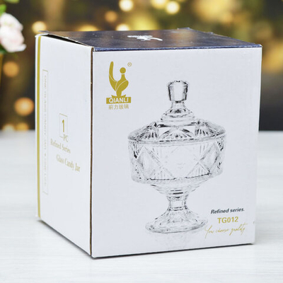 Ваза стеклянная с крышкой 26976