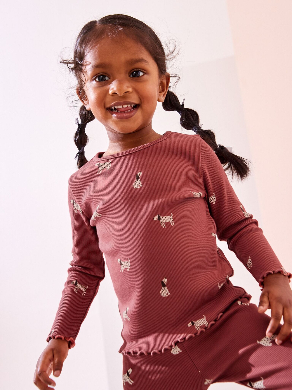 Лонгслив для девочки Next 168-412, Бордовый