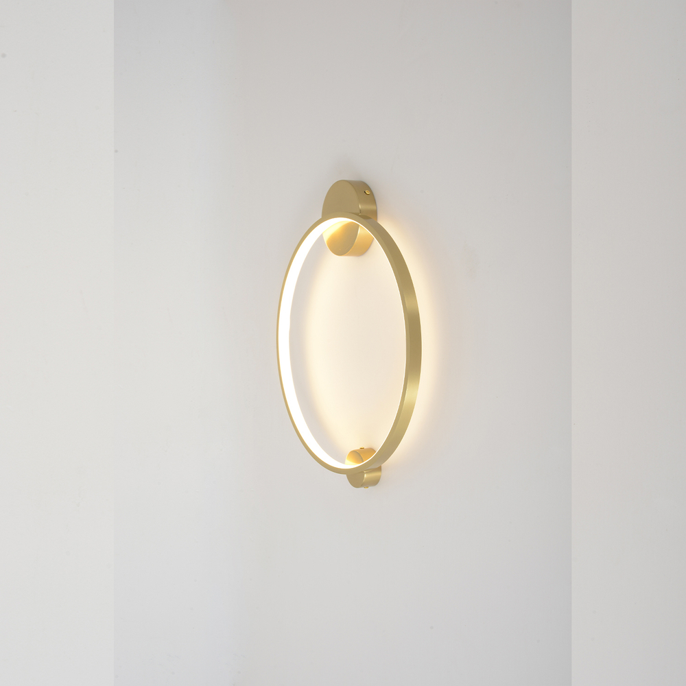 Настенный светодиодный светильник Crystal Lux REAL AP18W LED BRASS