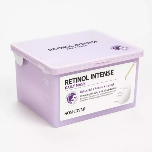 SOME BY MI Антивозрастная тканевая маска для лица с ретинолом и бакучиолом для ежедневного использования - RETINOL DAILY MASK 30шт