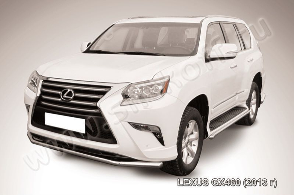 Защита переднего бампера (нержавейка) Lexus GX-460 (2013-2023) d57