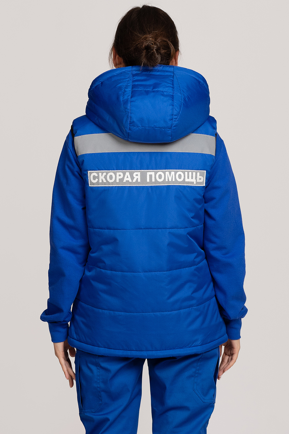 Жилет утепленный с капюшоном женский СП MedicLine