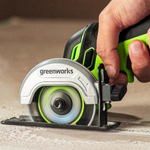 Угловая шлифмашина аккумуляторная GREENWORKS GD24UCS 24V, АКБ 2Ач и ЗУ 3402007CUA