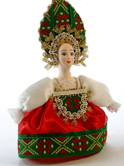 Кукла-подвеска  Девушка в сарафане