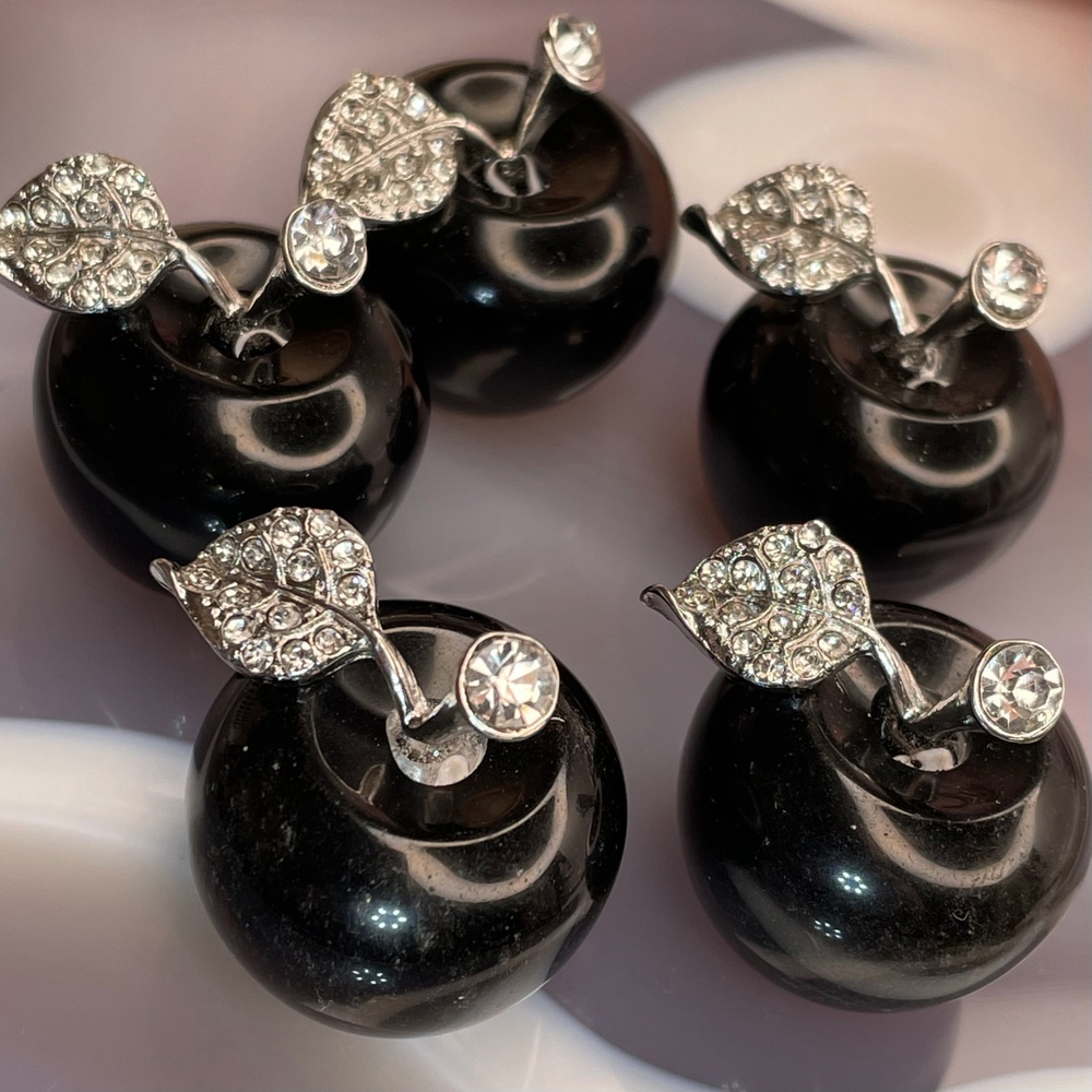 47016 Обсидиан Яблоко 25*30мм