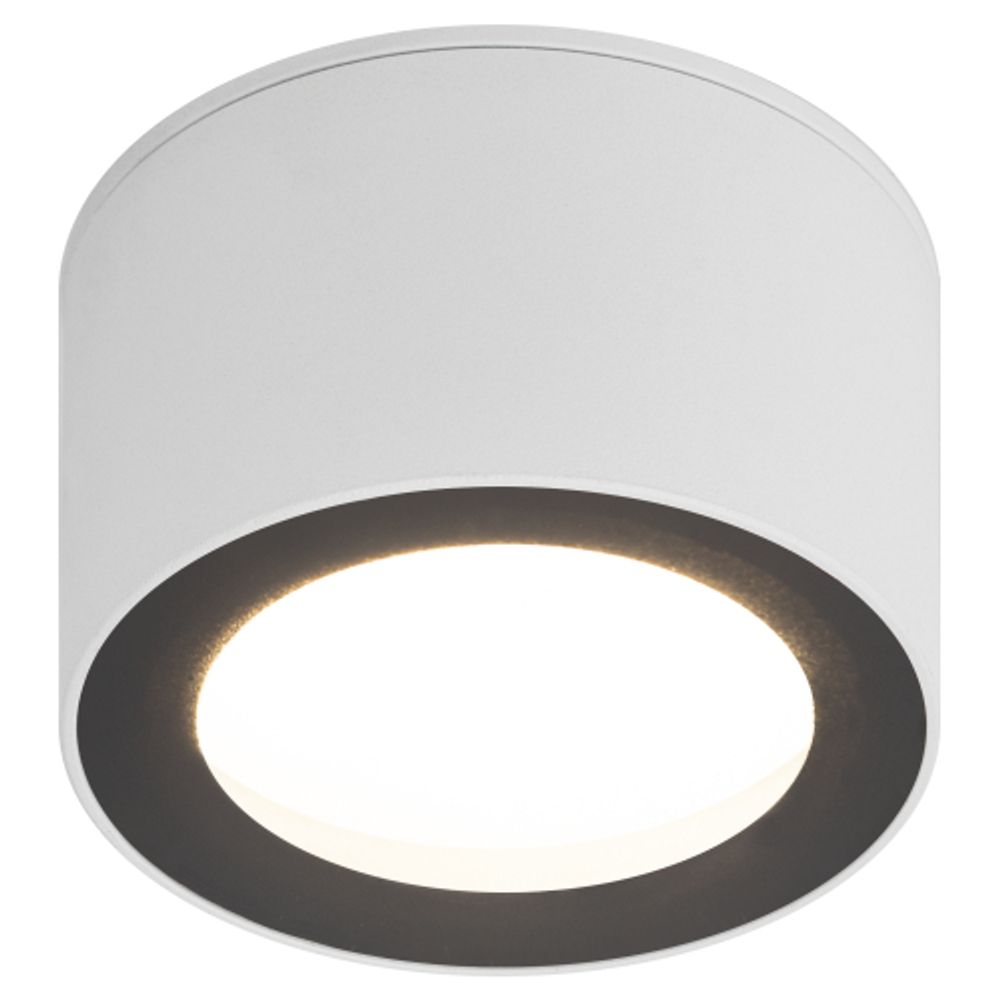 Светильник настенно-потолочный спот ЭРА OL28 WH/BK GX53, черно-белый, IP44