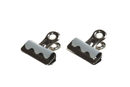 Зажим для бумаг металлический 25мм бульдог ассорти 10шт/уп Brauberg на 60л