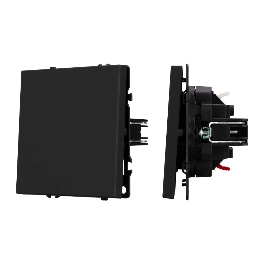 Механизм звонкового выключателя SWT-NOBE-MKR1-SFPL-L-BK (230V, 10A) (Arlight, Черный оникс) 054270