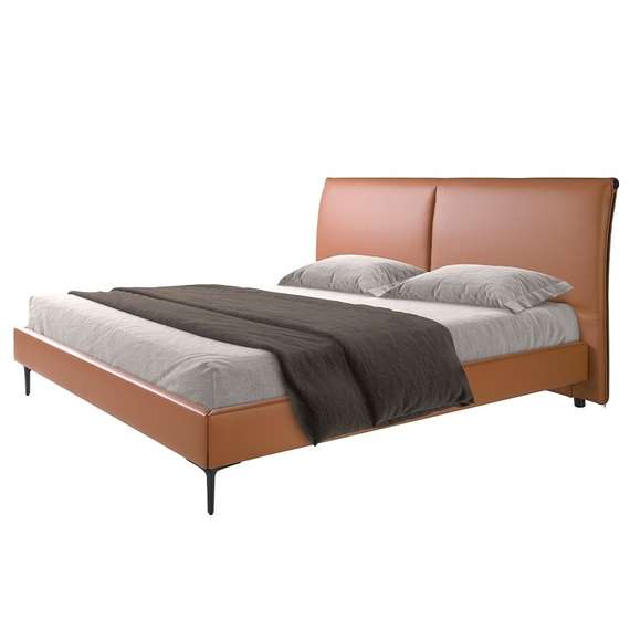 Кровать Angel Cerda 7158, 180x200 см, коричневая