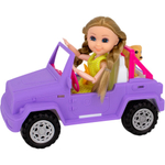 Кукла 55869 в машине с питомцем в кор.