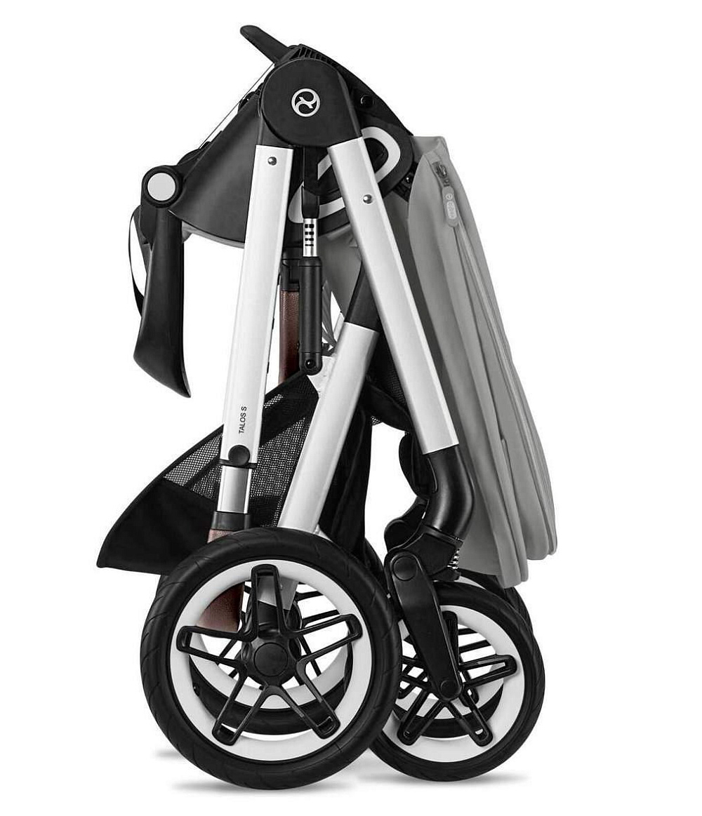 Коляска Cybex Talos S Lux SLV complete Cloud G Fog Grey Base G 4 в 1 Stone Grey с дождевиками