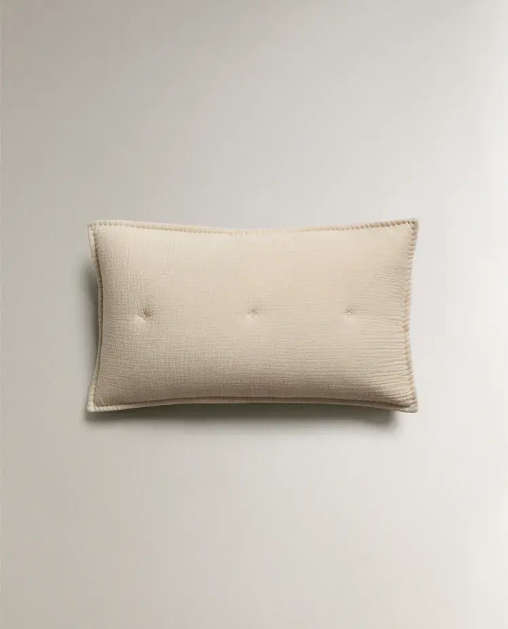 ZARA HOME НАВОЛОЧКА ДЛЯ ДЕКОРАТИВНОЙ ПОДУШКИ ДЛЯ ДЕТЕЙ ИЗ МУСЛИНА, БЕЖЕВЫЙ