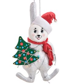 РусКукла RK-468/2 Кукла подвесная «Кролик с елкой»