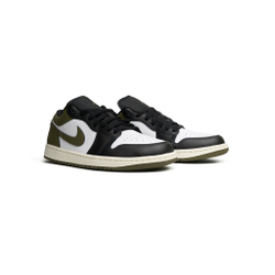 Кроссовки Jordan 1 Low "Black Toe Medium Olive"