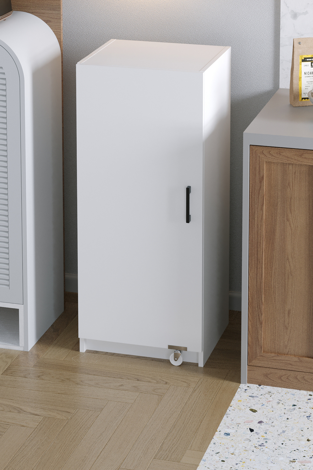 Шкаф для кладовой ATLAS - белый