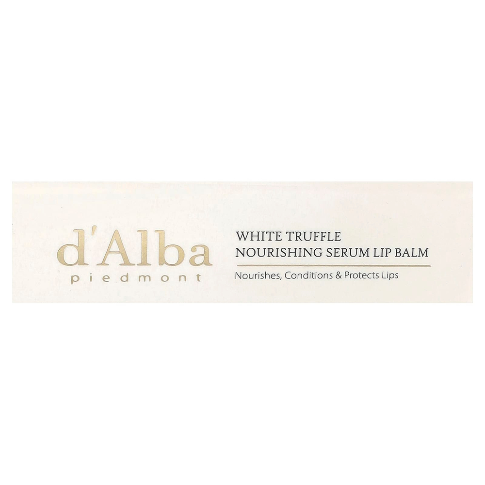 d'Alba, питательная сыворотка и бальзам для губ с белым трюфелем, 3,6 г (0,12 унции)