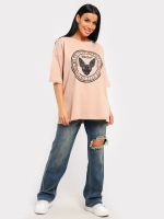 Футболка оверсайз больших размеров принт