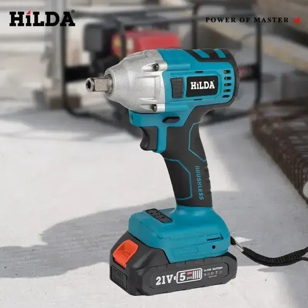 Гайковерт электрический /Винтоверт аккумуляторный ударный бесщеточный , 21V,1800W