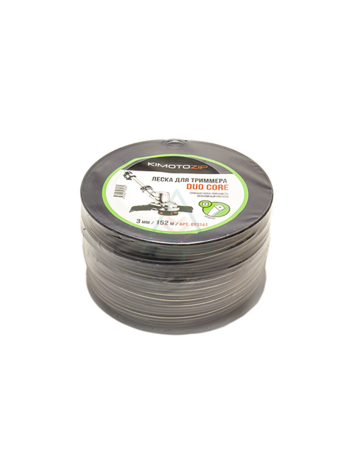 Леска для триммера 3 мм квадрат 152 м двухкомпонентная