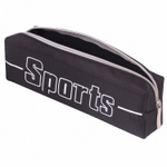 Пенал BRAUBERG 1 отделение полиэстер "Sport" черный 19х4х6 см (3 штуки в упаковке)