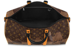 LOUIS VUITTON X Nigo Keepall Bandouliere Damier Ebene Giant 50 Brown