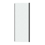 Боковая стенка Grossman Pragma 200.K33.03.100.21.02 (100х195) черный матовый,стекло шиншилла, 1 место