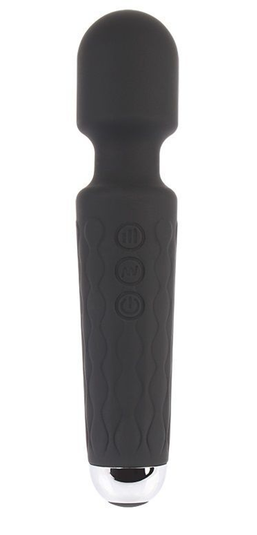 Черный жезловый вибратор Wacko Touch Massager - 20,3 см. (Цвет: черный)