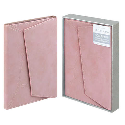 Ежедневник недатированный ESCALADA, А5, 120 л., СПИЛОК ДЕЛАВЭ РОЗОВЫЙ