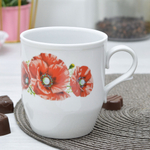 Кружка 350мл форма Русское поле Маки