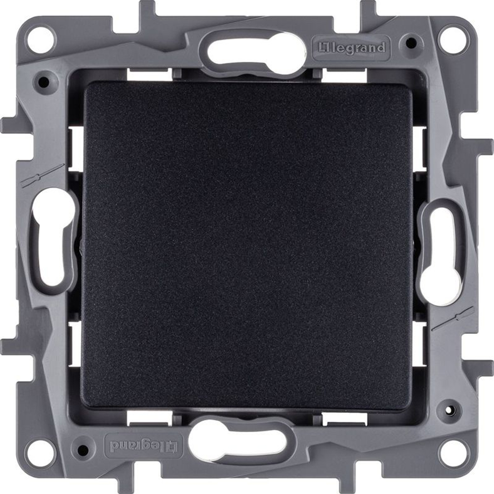 Выключатель 1-кл. СП Etika 10А IP20 250В 10AX авт. зажимы механизм антрацит IEK 672601