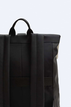 ZARA ПРОРЕЗИНЕННЫЙ РЮКЗАК С КЛАПАНОМ, ЭКРЮ