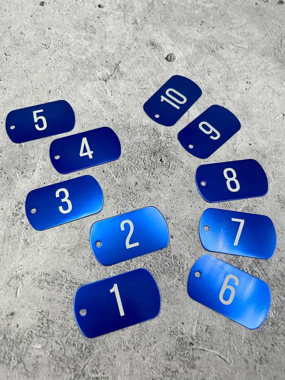 Номерки на ключи металлические