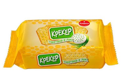 Крекер со вкусом Сметана и лука Сладиал 105 гр