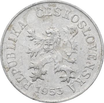 5 геллеров 1953 Чехословакия