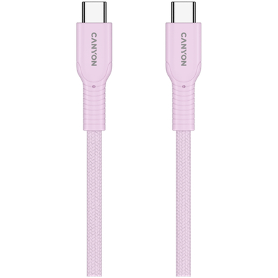CANYON cable OnWire 60CL C-C 60W COLOR Braided 1m Pink