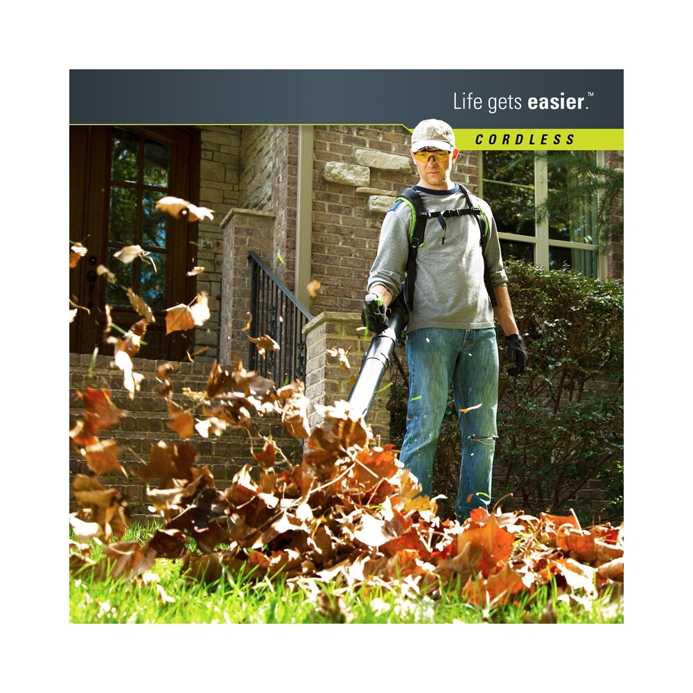 Воздуходувка ранцевая аккумуляторная GREENWORKS GD60BPB 60В,225км/ч,б/щ,без АКБ и ЗУ (2402307)