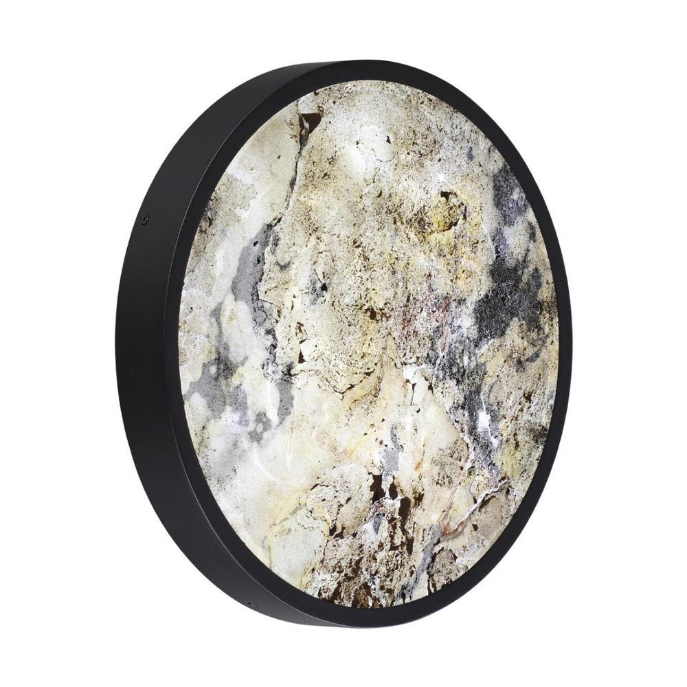 5064/24L L-VISION ODL24 205 черн./серо-беж./металл/натур.камень/акрил Настенный светильник с переключ.цветов.темпер. LED 24W 3000К/4000K/6000K BERGI