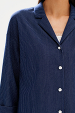 1976 Жакет женский (синий в полоску)