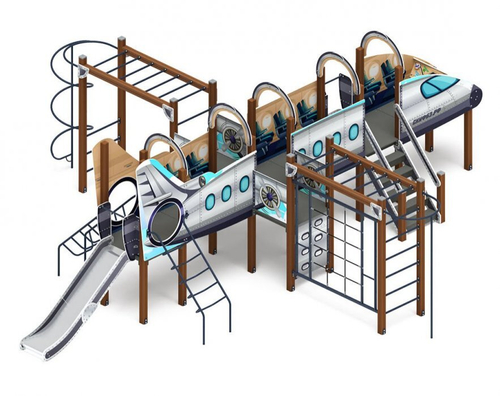 Детский игровой комплекс Аэроплан ДИК 2.03.4.04-01 Н=1200