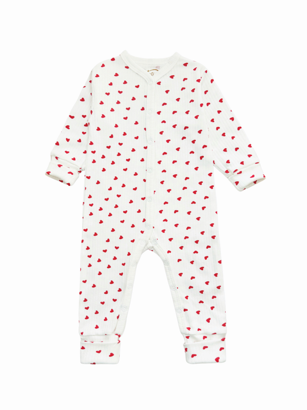 Комбинезон Sleep Сердечки (лапшичка) 68;74
