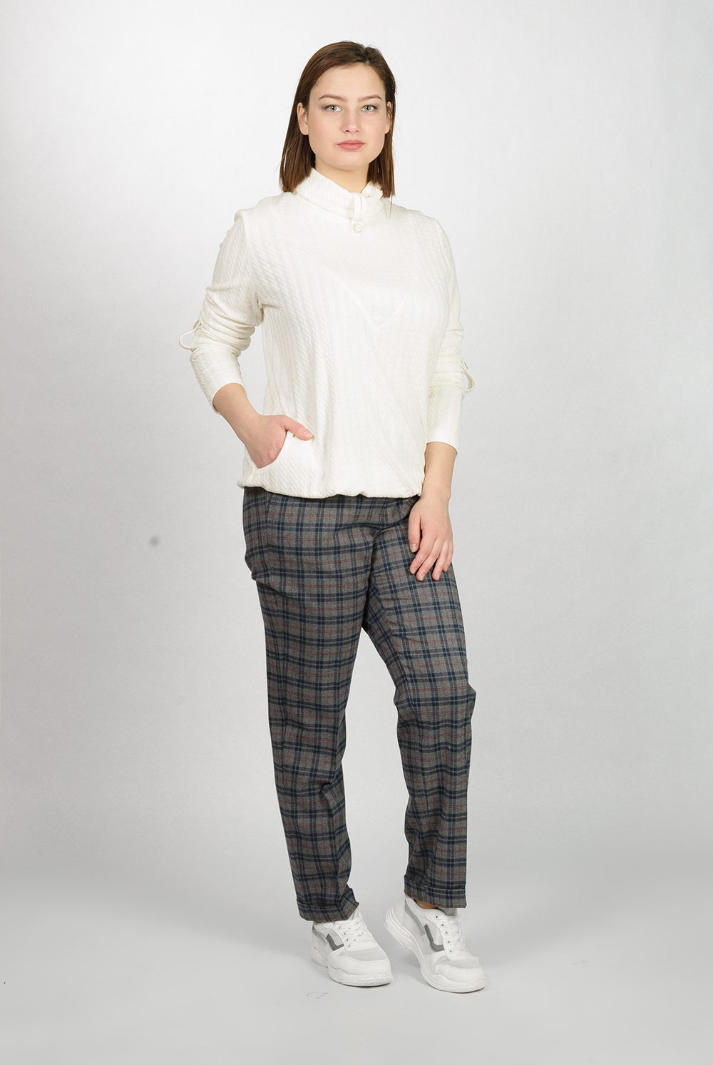 Джемпер 409Д, белый #133Б03409Д