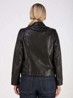 Кожаная куртка демисезонная косуха оверсайз