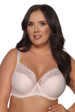 Бюстгальтер Rossa с чашками +size на тонком поролоне (Размер: 95F) (Цвет: пудровый)