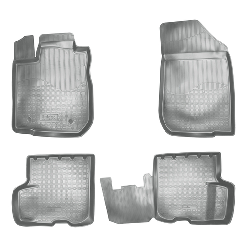 Ковры в салон Norplast/Unidec для Renault Logan в кузове L52 (2014-), Серый, арт.NPA11-C69-350-G
